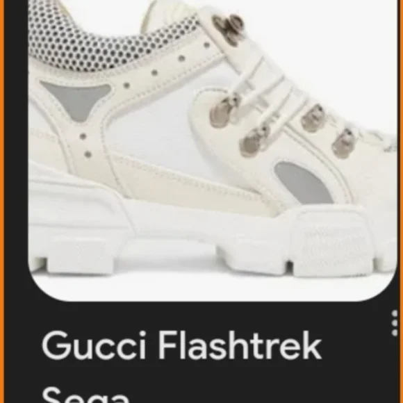 Gucci Cream and Tan Sneakers - Picture 6 of 10